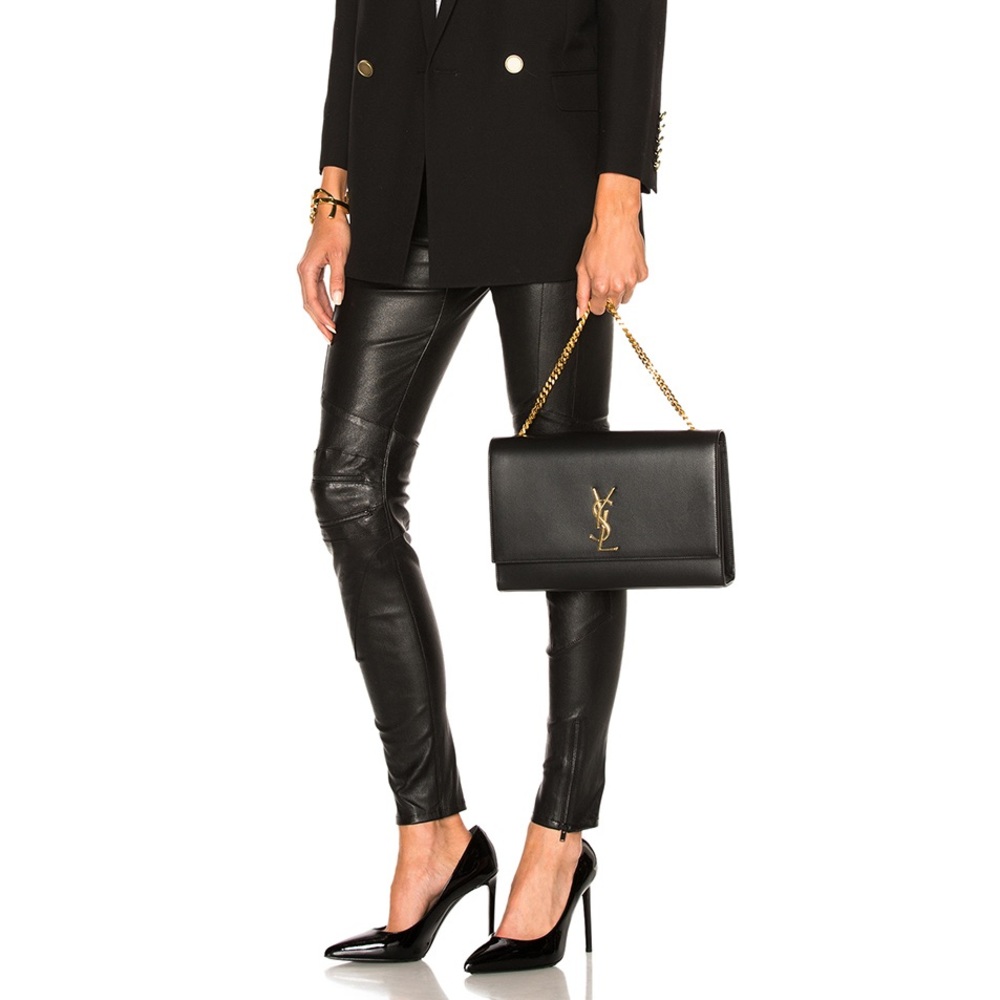 AUTHENTIC Large YSL Kate Leather Bag